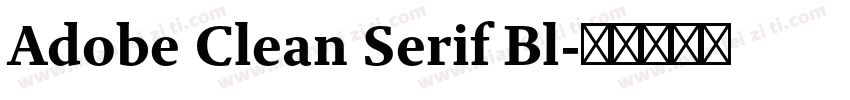 Adobe Clean Serif Bl字体转换